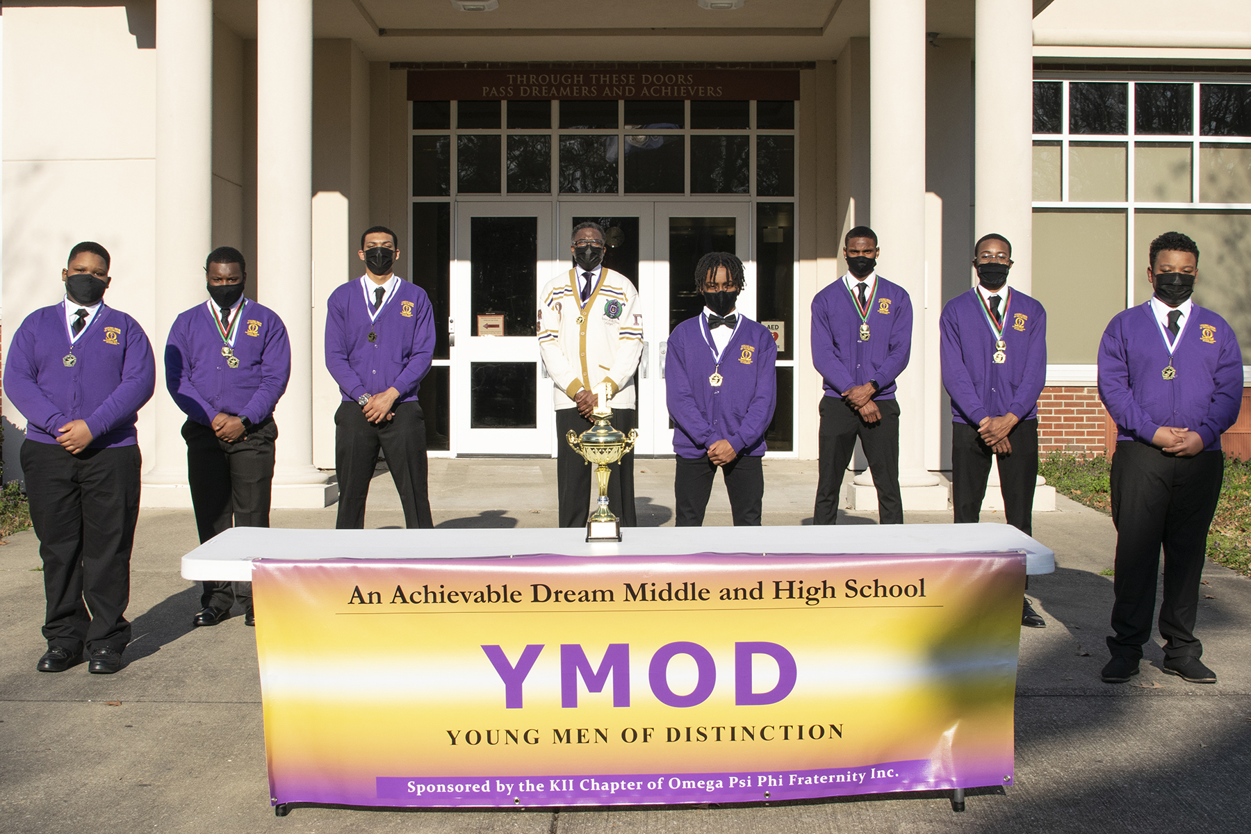 Young Men of Distinction from An Achievable Dream earn first place