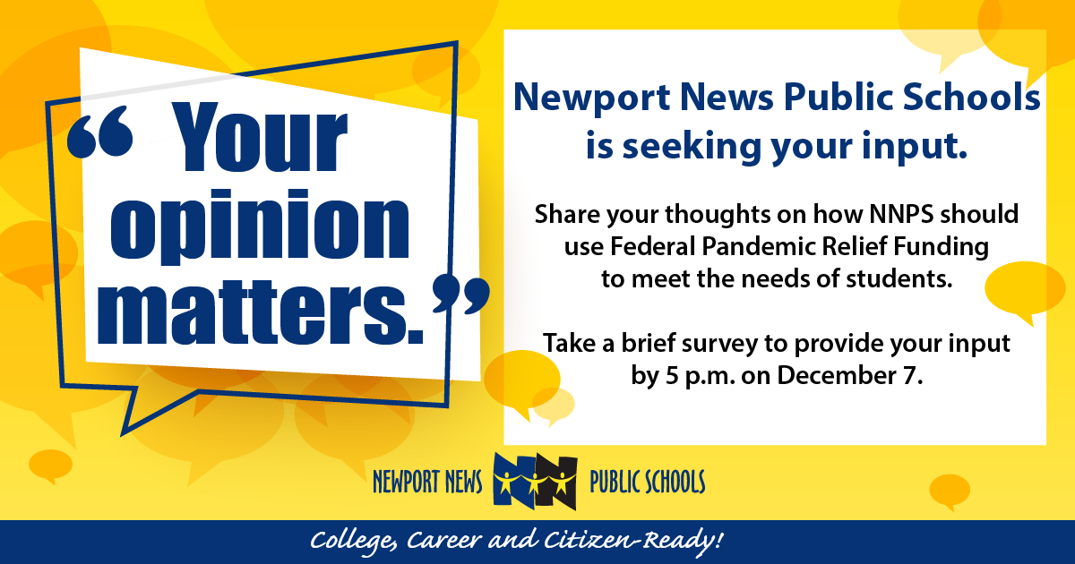 Your opinion matters, click here to take the survey