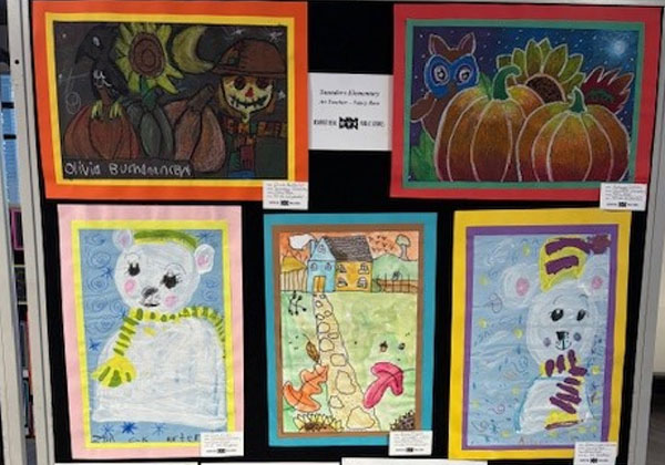 NNPS student artwork on display during February