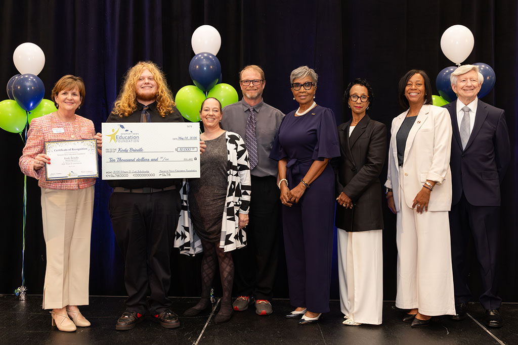 Kody Brindle, a graduating senior at Warwick High School, was recognized as the 2026 Wayne D. Lett Scholar.