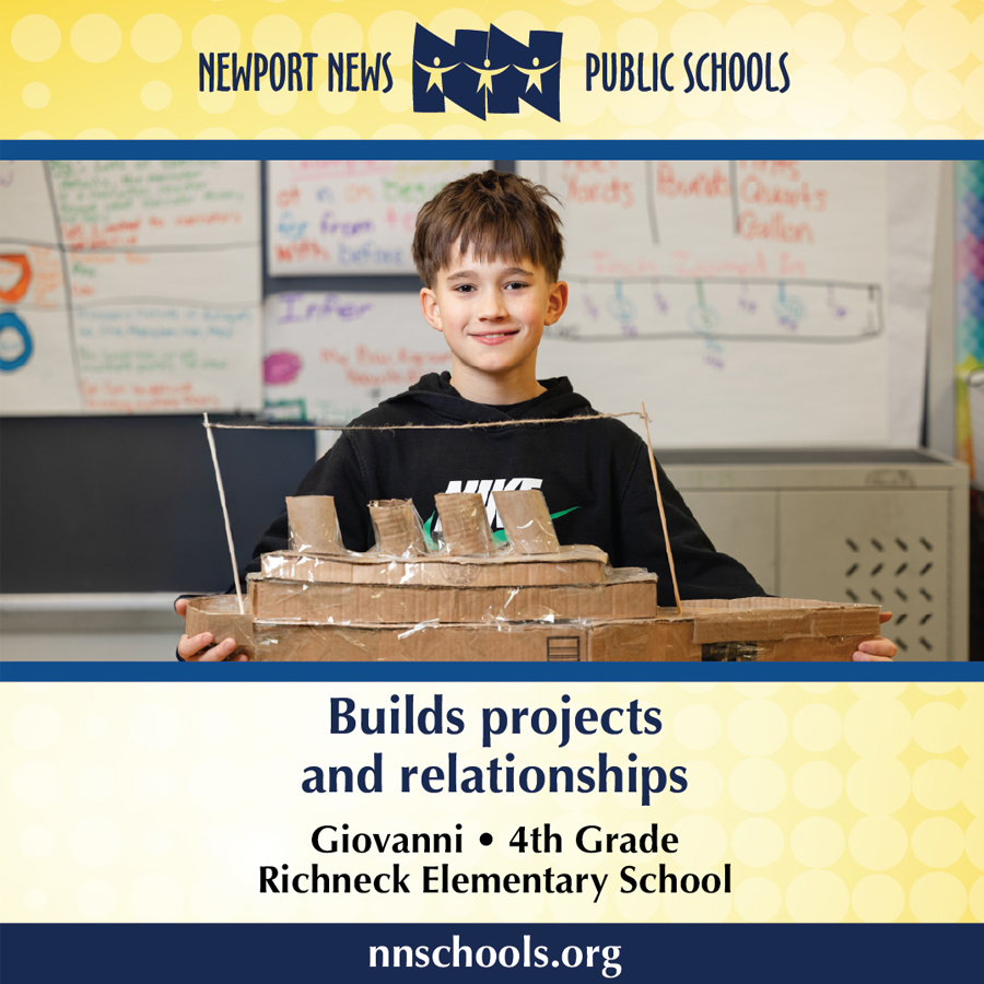 Richneck Elementary School 4th Grader Giovanni Gonzalez