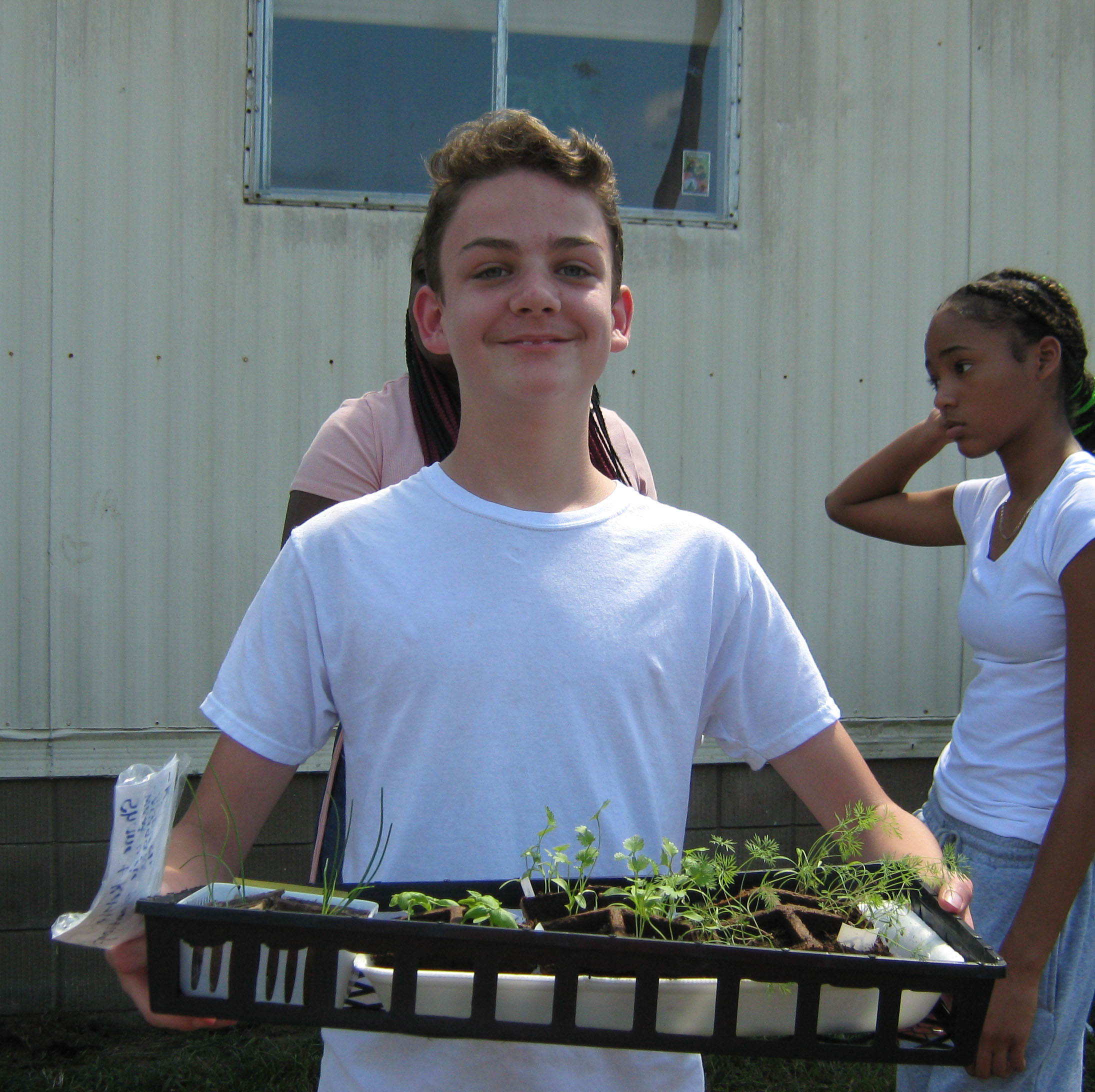 For many students, this is their first experience with gardening of any kind, and their teachers say that they are thrilled and excited to see the transformation as their plants grow.
