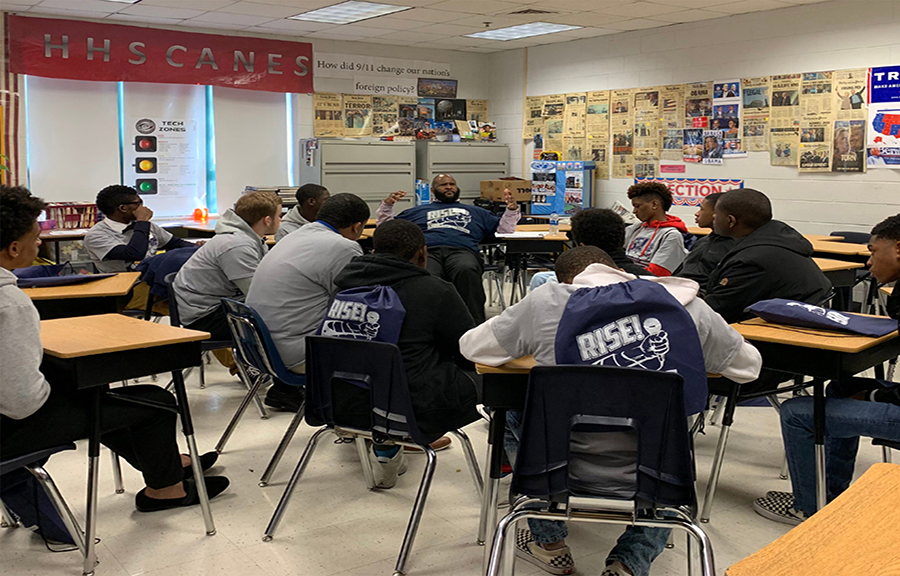 The annual RISE! Male Empowerment Conference welcomed more than 400 middle and high school students who enjoyed small group empowerment sessions with local community leaders and mentors.