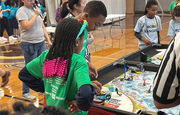 Discovery STEM Academy team competing