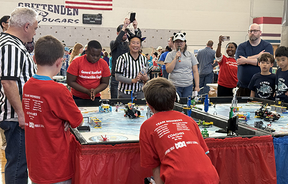 General Stanford Elementary School team competing